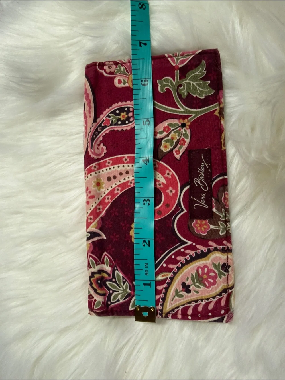 Vera Bradley Burgundy Paisley Quilted Crossbody with Matching Checkbook cover